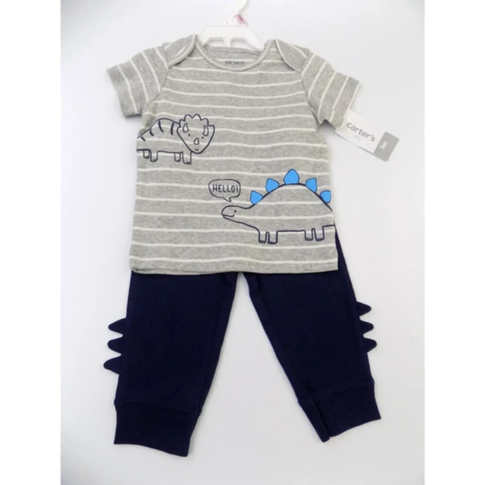 Carter's Boys Dinosaur‎ Outfit Size 9 M